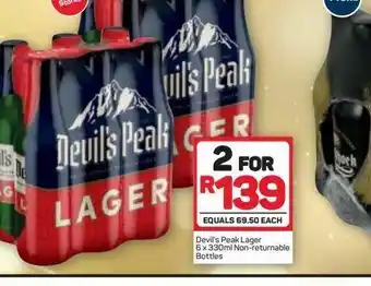 Pick n Pay Devil's peak lager 2 offer