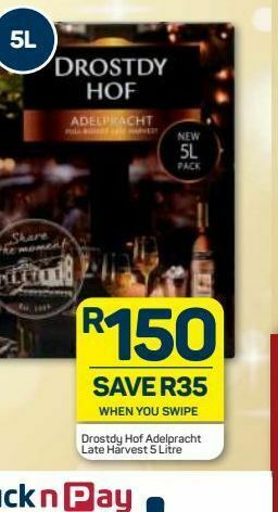 Pick n Pay Drostdy hof wine offer