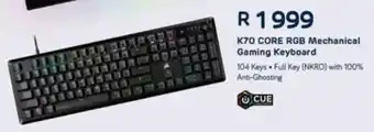 Computer Mania Corsair K70 Core RGB Mechanical Gaming Keyboard offer