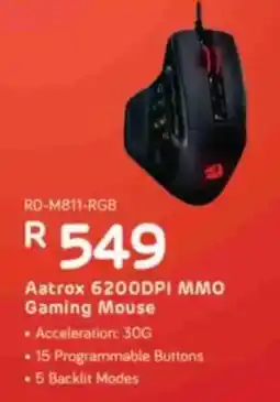 Computer Mania Redragon Aatrox 6200DPI MMO Gaming Mouse offer