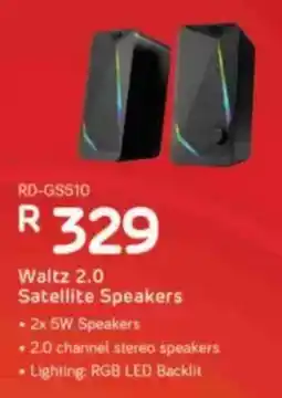 Computer Mania Redragon Waltz 2.0 Satellite Speakers offer