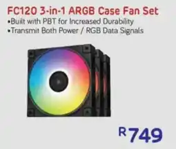 Computer Mania Deepcool FC120 3-in-1 ARGB Case Fan Set offer