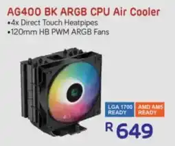 Computer Mania Deepcool AG400 BK ARGB CPU Air Cooler offer