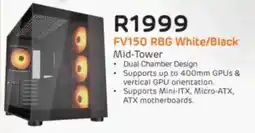 Computer Mania Cougar FV150 RBG White/Black Mid-Tower offer
