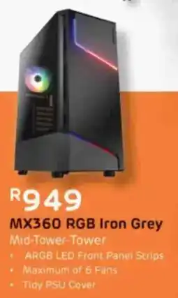 Computer Mania Cougar MX360 RGB Iron Grey Mid-Tower-Tower offer