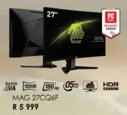 Computer Mania Msi MAG 27CQ6F offer