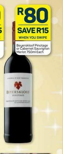 Pick n Pay Hypermarket Beyerskloof wine offer