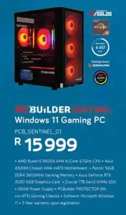 Computer Mania PC BUILDER Sentinel 01 Windows 11 Gaming PC offer