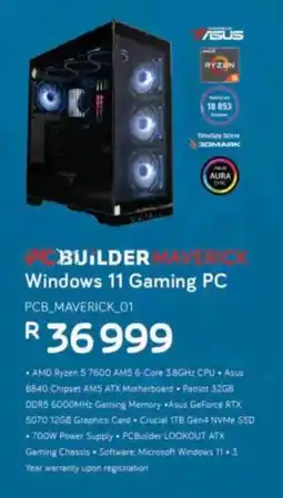 Computer Mania PC Builder Maverick 01 Windows 11 Gaming PC offer