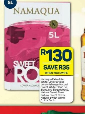 Pick n Pay Liquor Namaqua wines offer