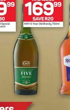 Pick n Pay Liquor Kwv 5 year old brandy offer