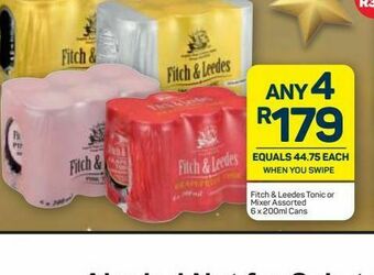 Pick n Pay Liquor Fitch & leedes mixers 4 offer