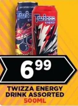 Goal Supermarket Twizza energy drink assorted offer