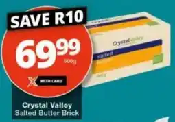 Checkers Crystal Valley Salted Butter Brick offer