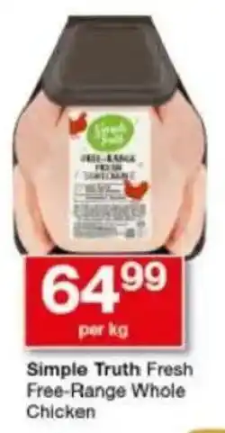 Checkers Simple Truth Fresh Free-Range Whole Chicken offer