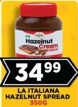 Goal Supermarket La italiana hazelnut spread offer