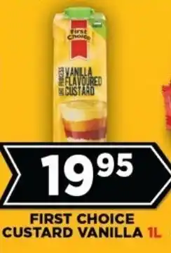 Goal Supermarket First choice custard vanilla offer