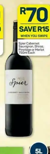 Pick n Pay Liquor Spier wines offer