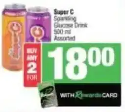 KwikSpar Super C Sparking Glucose Drink Assorted offer