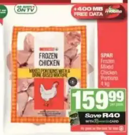 KwikSpar SPAR Frozen Chicken Mixed Chicken Portions offer