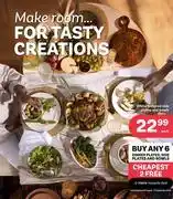 PEP White Textured Side Plates & Bowls-Each offer