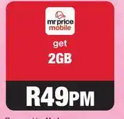 MRP Mr Price Mobile 2GB Data offer