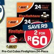 Pick n Pay Bic Pre Cut Cubes Firelighters 24 Piece-For 2 offer