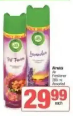 KwikSpar Airwick Air Freshener offer