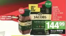 KwikSpar Jacobs Krönung Coffee Jar or Refill Assorted offer