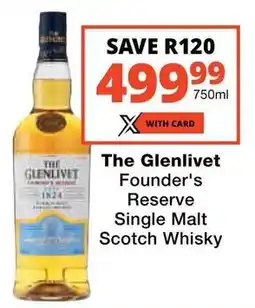 Checkers The Glenlivet Founder's Reserve Single Malt Scotch Whisky offer