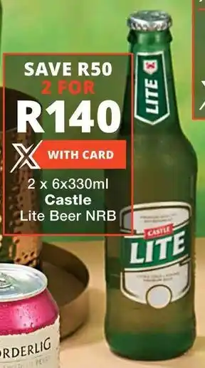 Checkers Castle Lite Beer NRB offer