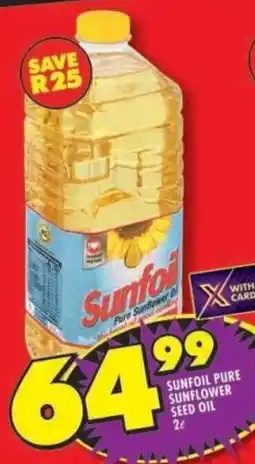 Shoprite Sunfoil pure sunflower seed oil offer