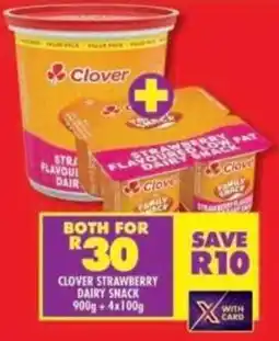 Shoprite Clover strawberry dairy snack offer