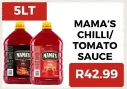 Saverite Mama's chilli/ tomato sauce offer