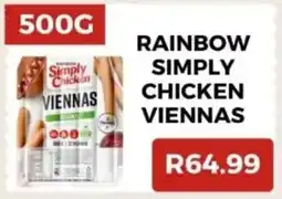Saverite Rainbow simply chicken viennas offer
