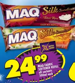 Shoprite Maq fabric softener refill all variants offer