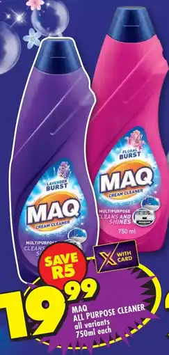 Shoprite Maq all purpose cleaner all variants offer