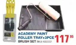 Cashbuild Academy paint roller tray + brush set offer