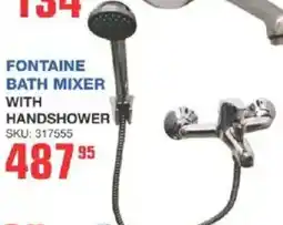 Cashbuild Fontaine bath mixer with handshower offer