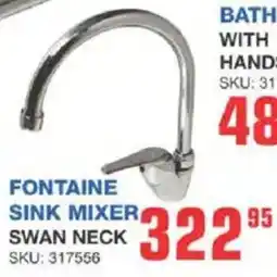 Cashbuild Fontaine sink mixer swan neck offer