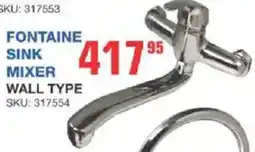 Cashbuild Fontaine sink mixer wall type offer