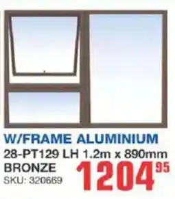 Cashbuild W/frame aluminium 28-pt129 offer