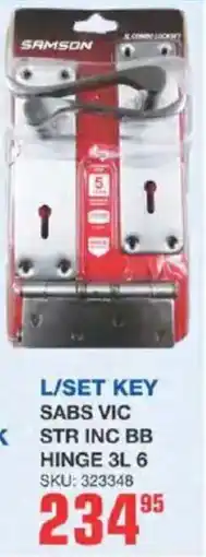 Cashbuild L/set key sabs vic str inc bb hinge 3l 6 offer