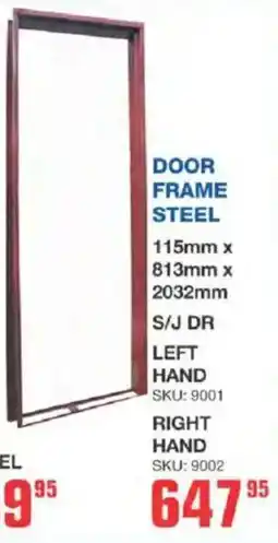 Cashbuild Door frame steel offer