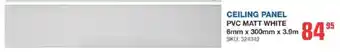 Cashbuild Ceiling panel pvc matt white offer