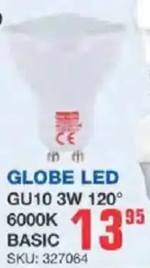 Cashbuild Globe LED GU10 3W offer