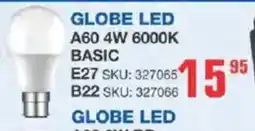 Cashbuild Globe LED A60 4W 6000K Basic offer