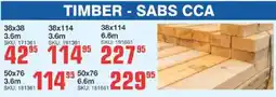 Cashbuild Timber sabs cca offer
