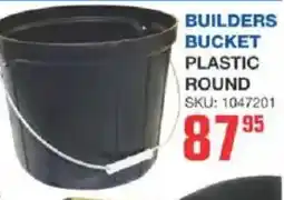 Cashbuild Builders bucket plastic round offer