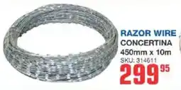 Cashbuild Razor wire concertina offer
